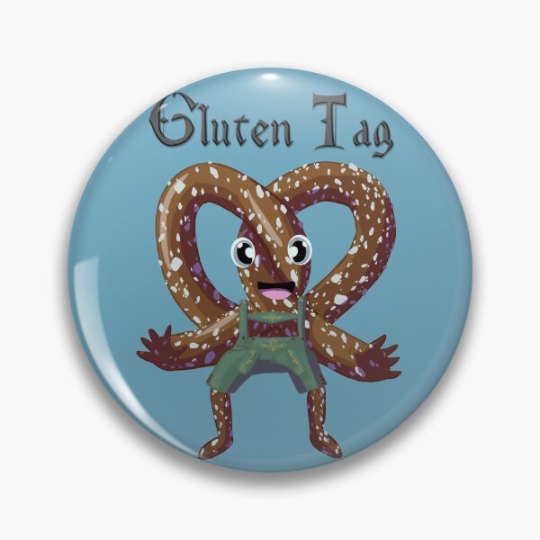 Item preview, Bavarian Pretzel Man Gluten Tag Black designed and sold by Ivorycrow.