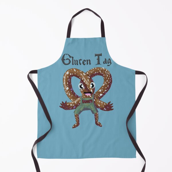 Item preview, Bavarian Pretzel Man Gluten Tag Black designed and sold by Ivorycrow.