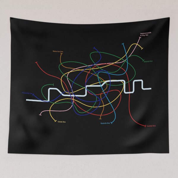 Item preview, London map tube designed and sold by oliver polanski.