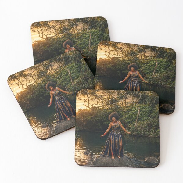 Item preview, Golden River Goddess | African Inspired Portrait | Nature & Fashion Wall Art designed and sold by TedKentPhoto.