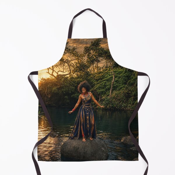 Item preview, Golden River Goddess | African Inspired Portrait | Nature & Fashion Wall Art designed and sold by TedKentPhoto.