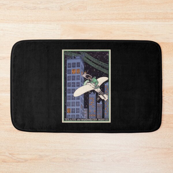 Item preview,  Vintage  color lithograph Tête á Tête on the 968th Floor of a Skyscraper designed and sold by stevepaint.