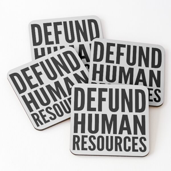 Item preview, Defund Human Resources Bold Typographic Message designed and sold by ThreadRiotTees.