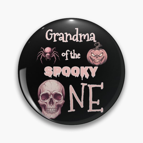 Item preview, Pinkoween Grandma of the Spooky One Pink Skull designed and sold by MythicCotton.