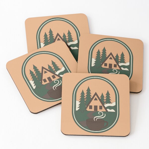 Item preview, Weekend escape - Cozy Forest Adventure Badge designed and sold by IllustratorNZ.