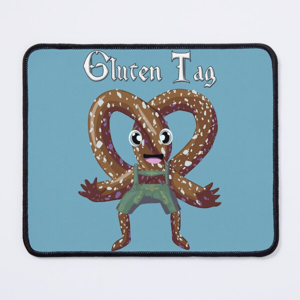 Item preview, Bavarian Pretzel Man Gluten Tag White designed and sold by Ivorycrow.