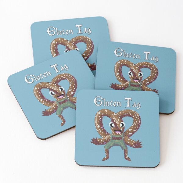 Item preview, Bavarian Pretzel Man Gluten Tag White designed and sold by Ivorycrow.