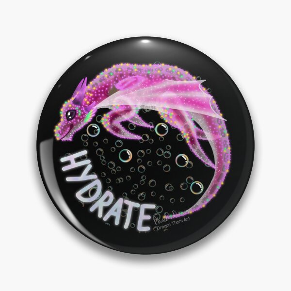 Item preview, Hydrate Dragon - Pink designed and sold by dragonthorn-art.