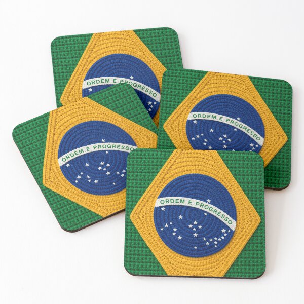 Item preview, Brazil Flag Crochet Style Wall Art designed and sold by LuisWorks.