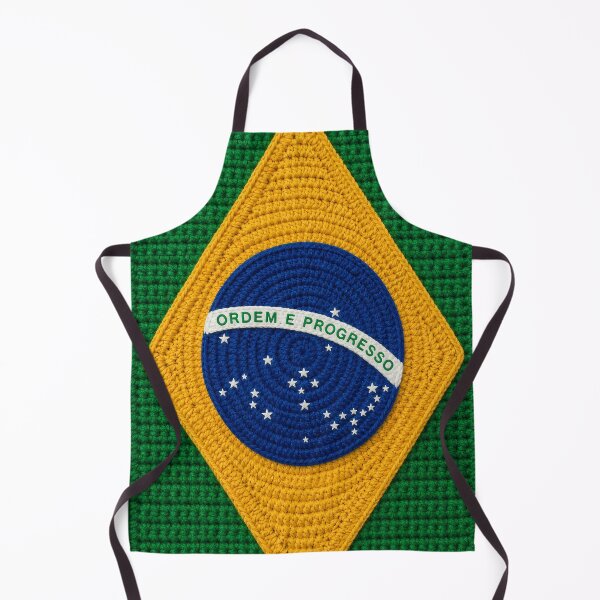 Item preview, Brazil Flag Crochet Style Wall Art designed and sold by LuisWorks.