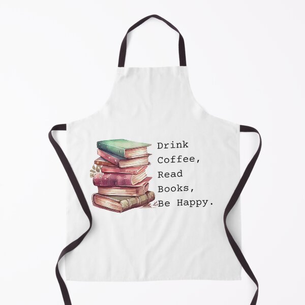 Item preview, "Cozy Watercolor Books and Coffee - Drink Read Be Happy" designed and sold by Lectorlandia.