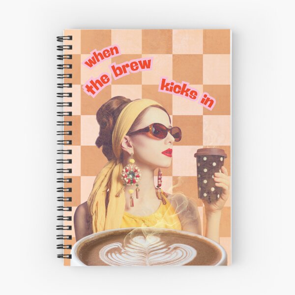 Item preview, Retro coffee poster - When the Brew kicks in  designed and sold by Lunardreams54.