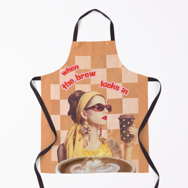 Item preview, Retro coffee poster - When the Brew kicks in designed and sold by Lunardreams54.