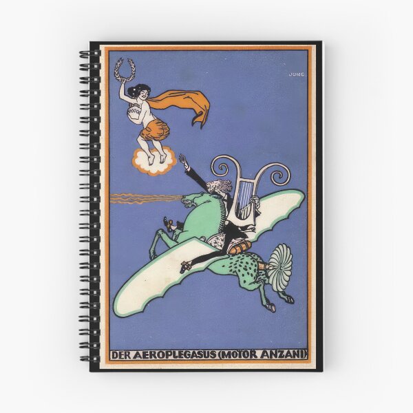 Item preview, Vintage  color lithograph The Aeroplegasus designed and sold by stevepaint.