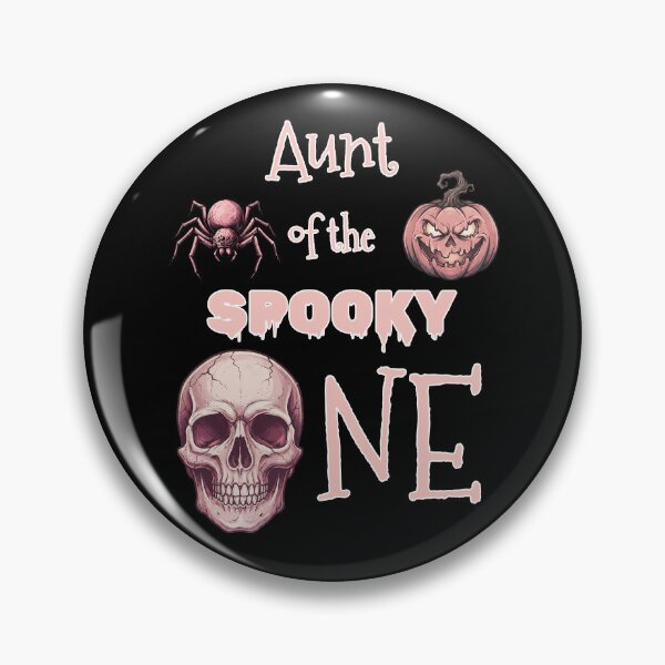 Item preview, Pinkoween Aunt of the Spooky One Pink Skull designed and sold by MythicCotton.