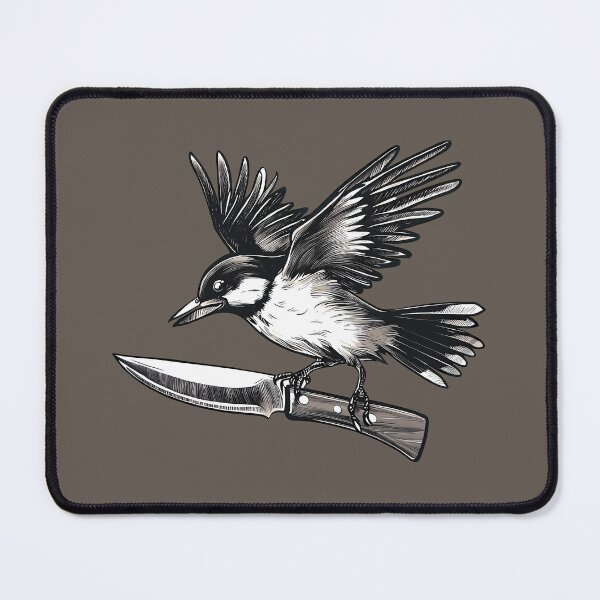 Item preview, Australian Butcherbird Vintage Wildlife Art designed and sold by Karamram Studio.