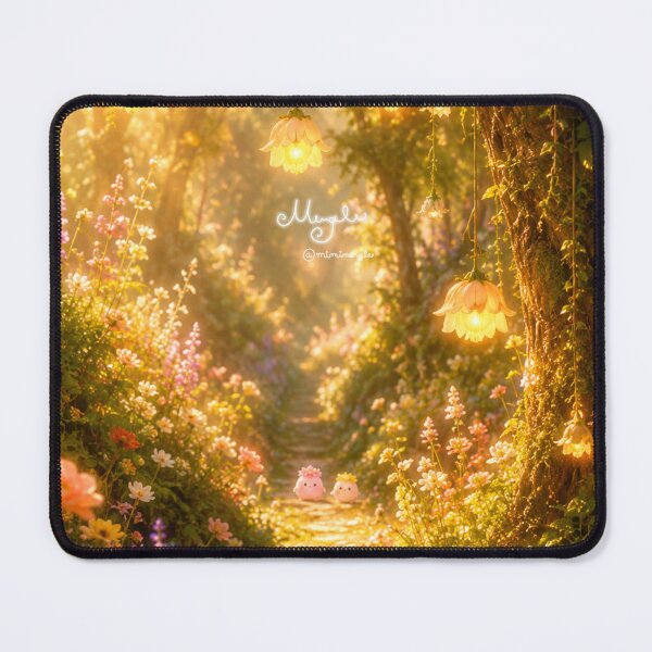 Item preview, Sunlit Path Through the Flowering Mergle Forest designed and sold by Minimergle.