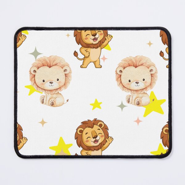 Item preview, Cute Watercolor Baby Lion and Stars Pattern designed and sold by Tee-Pulse.