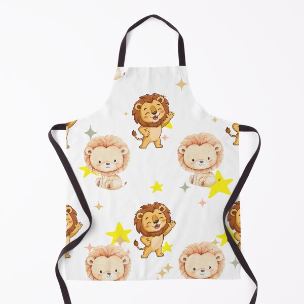 Item preview, Cute Watercolor Baby Lion and Stars Pattern designed and sold by Tee-Pulse.
