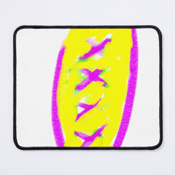 Item preview, Abstract Graffiti Surfboard Symbol - Neon Yellow Pink Doodle designed and sold by PixelAlps.