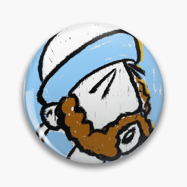 Item preview, Classic Football Fan Illustration | Footy Terrace Supporter | Sky Blue & White  Scarf designed and sold by GWARTGB.