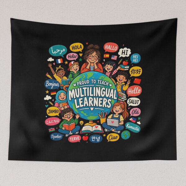 Item preview, Proud to Teach Multilingual Learners Language Teacher T-Shirt | Multilingual Educator Classroom Graphic Gift designed and sold by Trendably.