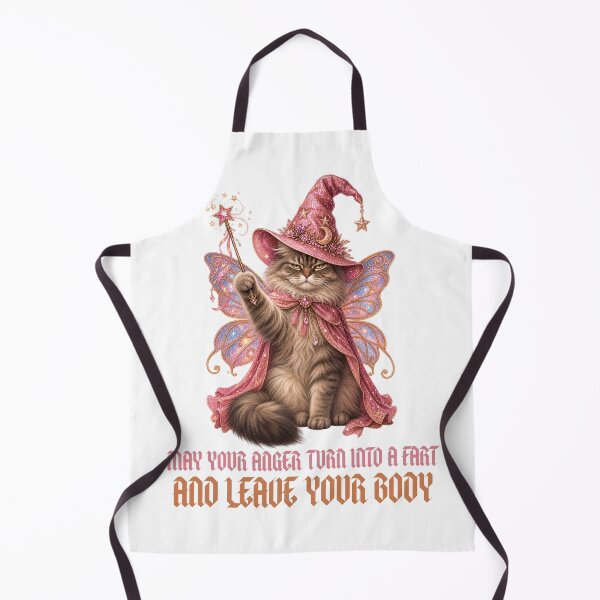 Item preview, May Your Anger Turn Into A Fart And Leave Your Body - Funny Fairy Cat Wizard designed and sold by Neurospicy Trolls.