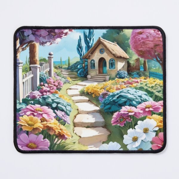 Item preview, Bloom Cottage Garden – Dreamy Floral House designed and sold by GehanPrints.