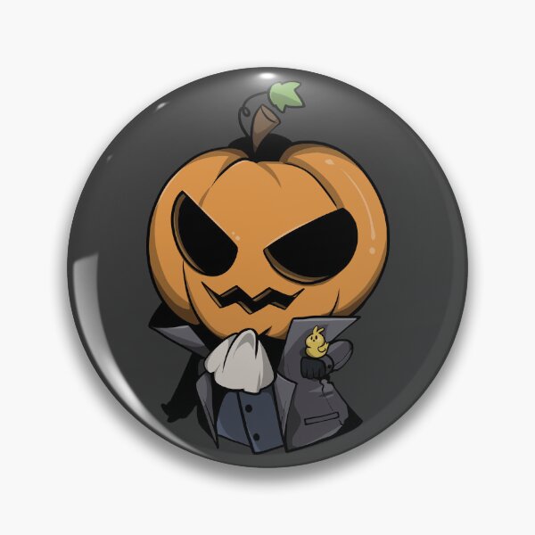Item preview, Spooky Pumpkin Man with a Tiny Chick – Chibi Halloween Character | Chibi Nightmares designed and sold by bella-rosa87.