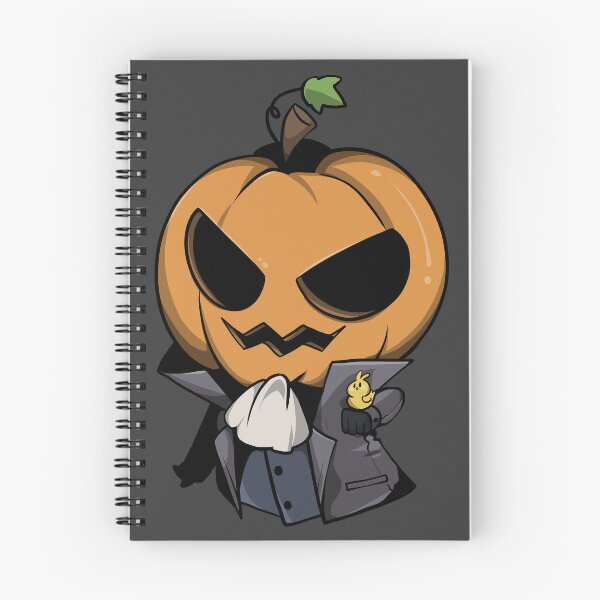Item preview, Spooky Pumpkin Man with a Tiny Chick – Chibi Halloween Character | Chibi Nightmares designed and sold by bella-rosa87.