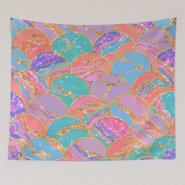 Item preview, Exquisite Thirties Fish Scale Pattern designed and sold by scicilysimonee.