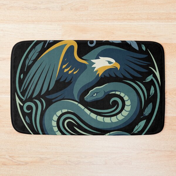 Item preview, Fierce Eagle And Serpent Circular Vector Emblem designed and sold by ZUMERI.