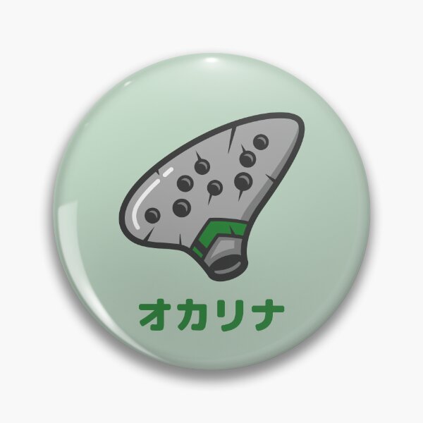 Item preview, Ocarina Gray and Green Japanese designed and sold by DJCartoonDesigns.