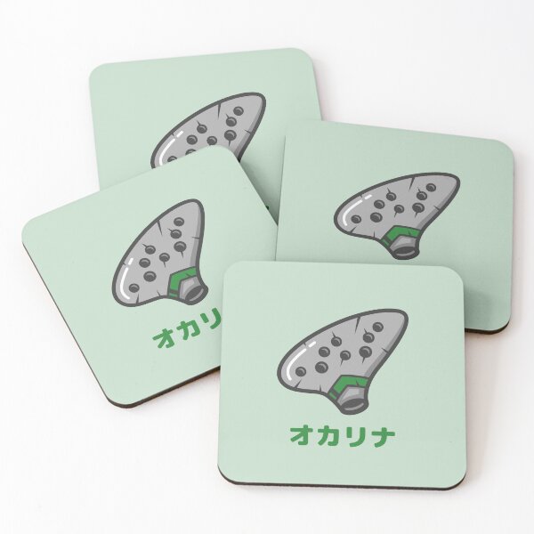 Item preview, Ocarina Gray and Green Japanese designed and sold by DJCartoonDesigns.