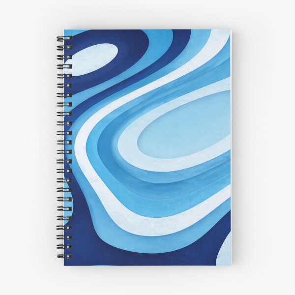 Item preview, Abstract Sky Blue and Ice Blue Fluid Topographic designed and sold by hepopatterns.