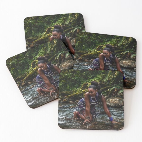 Item preview, Golden River Goddess | African Inspired Portrait | Nature & Fashion Wall Art designed and sold by TedKentPhoto.