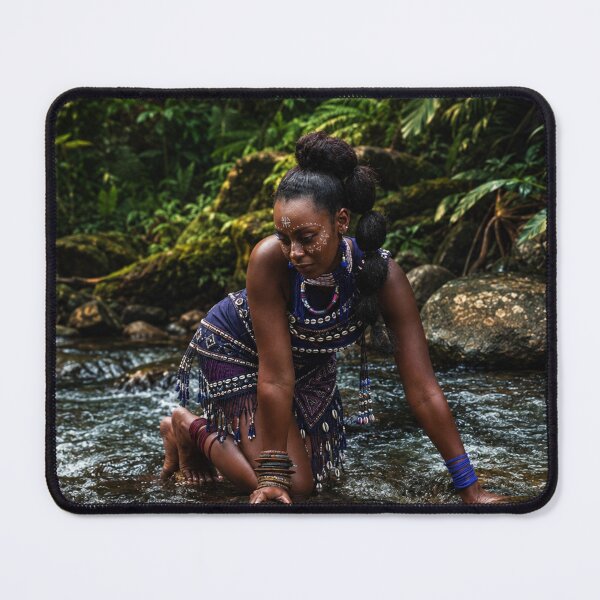 Item preview, Golden River Goddess | African Inspired Portrait | Nature & Fashion Wall Art designed and sold by TedKentPhoto.