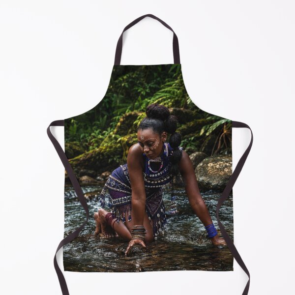 Item preview, Golden River Goddess | African Inspired Portrait | Nature & Fashion Wall Art designed and sold by TedKentPhoto.