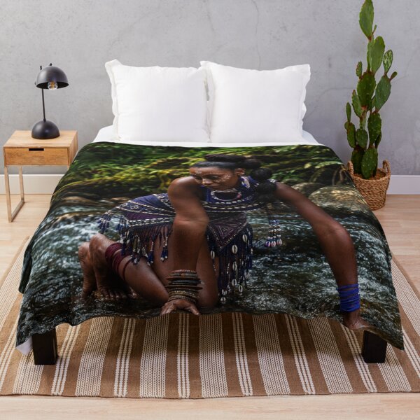 Item preview, Golden River Goddess | African Inspired Portrait | Nature & Fashion Wall Art designed and sold by TedKentPhoto.