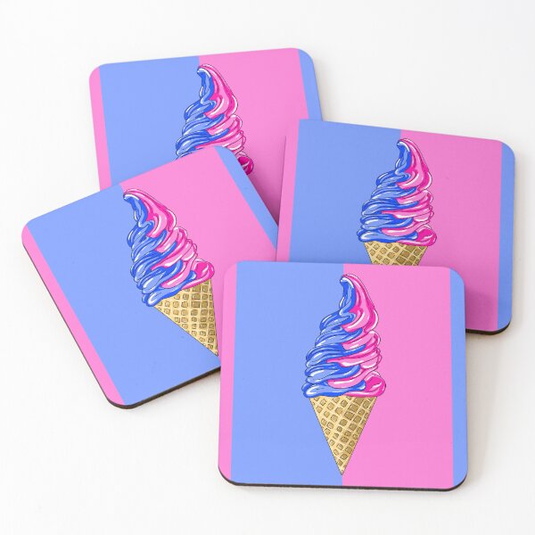 Item preview, Blue And Pink Ice Cream Swirl With pb background  designed and sold by missmann.