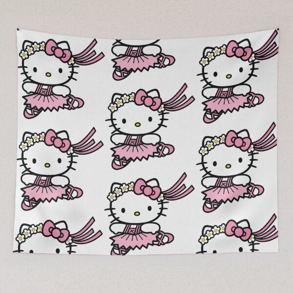 Item preview, Cute White Cat Ballerina Dancer Vector Graphic designed and sold by AyaanArtStudio.