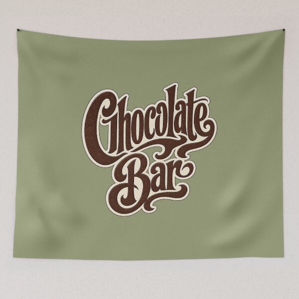Item preview,  Vintage Retro Chocolate Bar Script Typography Graphic  designed and sold by Creatby7030.