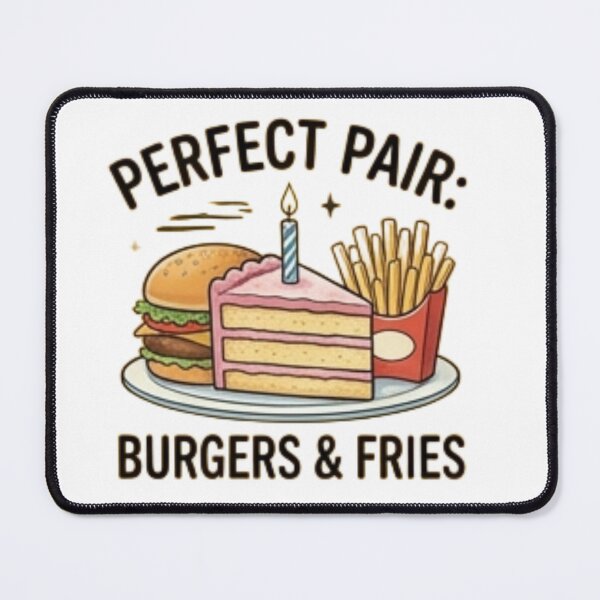 Item preview, Perfect Pair Burgers & Fries — Classic Fast Food Design designed and sold by Tipsy24.
