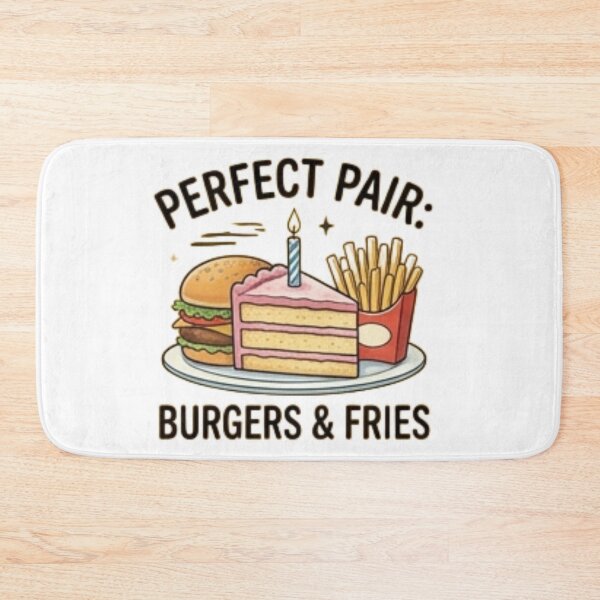 Item preview, Perfect Pair Burgers & Fries — Classic Fast Food Design designed and sold by Tipsy24.