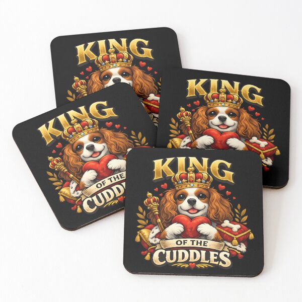 Item preview, King of Cuddles Dog – Cute Royal Puppy Heart Lover designed and sold by SidTastic .