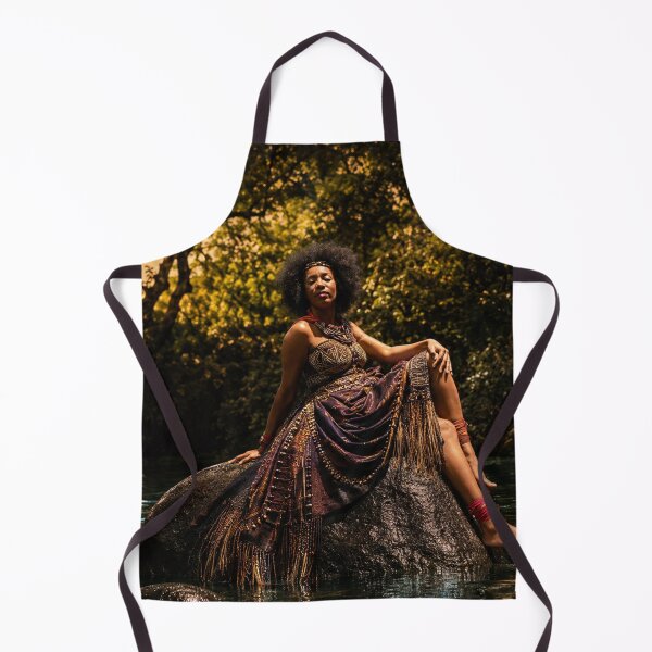 Item preview, Golden River Goddess | African Inspired Portrait | Nature & Fashion Wall Art designed and sold by TedKentPhoto.