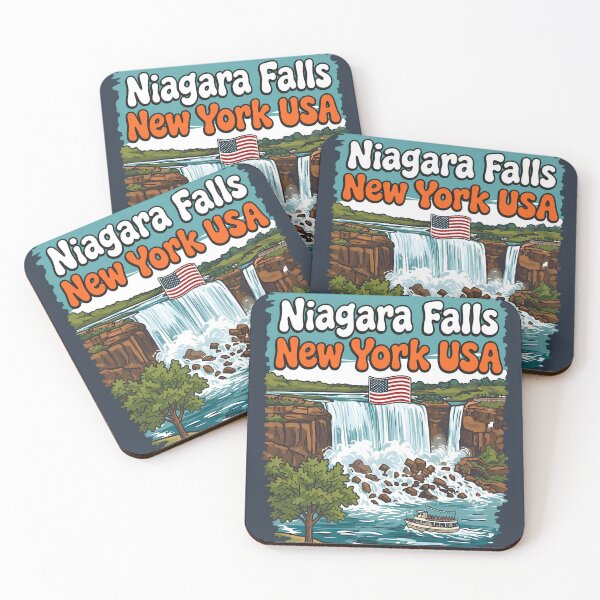 Item preview, Niagara Falls NY USA Cute Waterfall Colorful Landscape  designed and sold by HowToCanadian.