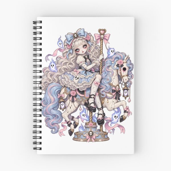 Item preview, Cracked Carousel Doll | Haunted Pastel Porcelain Art designed and sold by DmaarGroup.