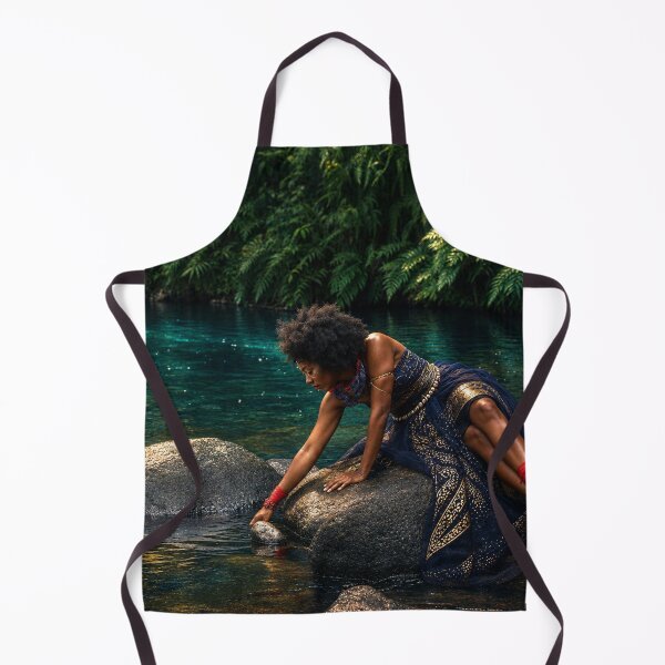 Item preview, Golden River Goddess | African Inspired Portrait | Nature & Fashion Wall Art designed and sold by TedKentPhoto.