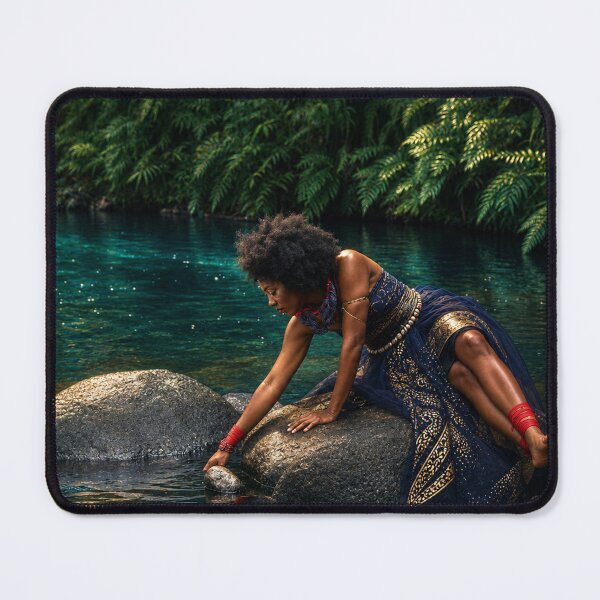 Item preview, Golden River Goddess | African Inspired Portrait | Nature & Fashion Wall Art designed and sold by TedKentPhoto.